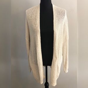 White large knit sweater